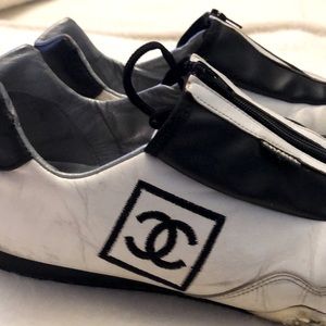 CHANEL Leather Sneakers